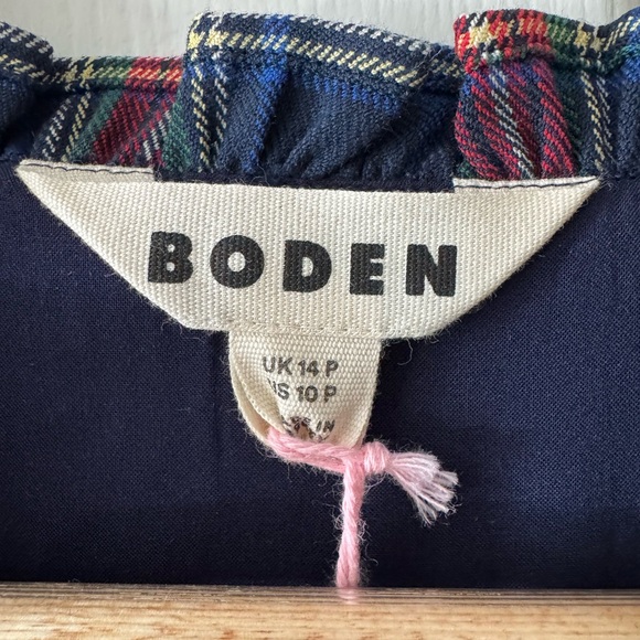 Boden Stewart Plaid Long Sleeve Maxi Dress - Picture 5 of 6